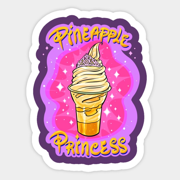Princess Shirt for Pineapple Princesses Sticker by IEatFanBoys